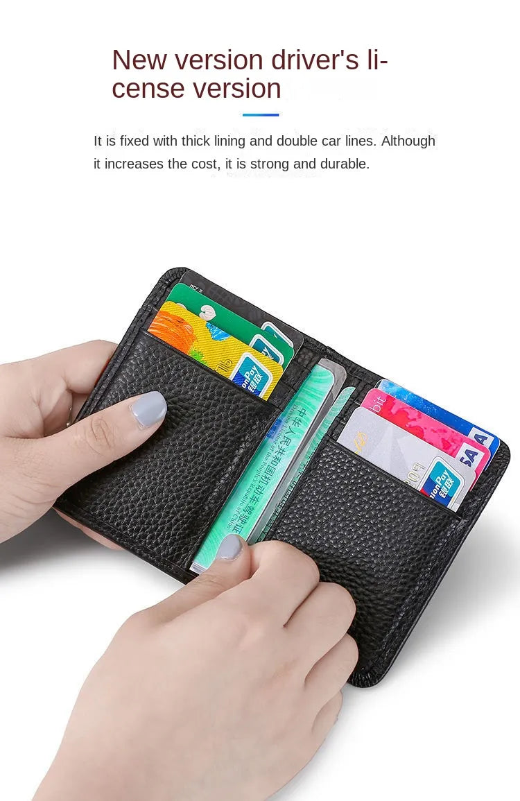 RFID Card Holder Leather Wallet