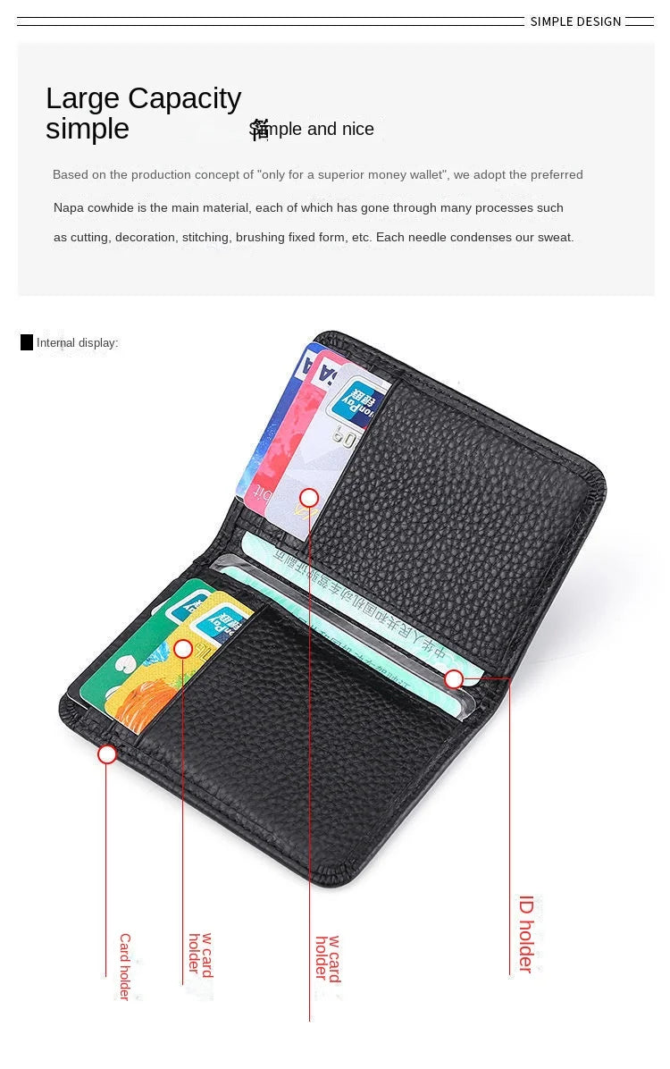 RFID Card Holder Leather Wallet